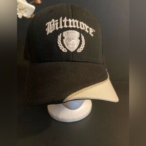 Biltmore Estate Black White Adjustable Cotton Baseball Cap